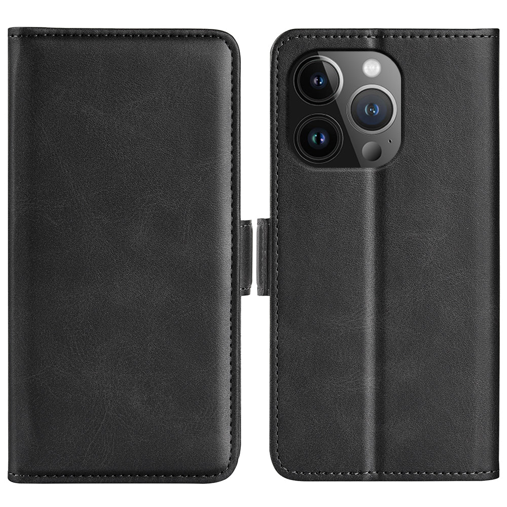 For iPhone 15 Pro Max Anti-Scratch PU Leather Wallet Phone Cover Calf Texture Stand Full Protection Phone Case For iPhone 15 Pro Max Anti-Scratch PU Leather Wallet Phone Cover Calf Texture Stand Full Protection Phone Case